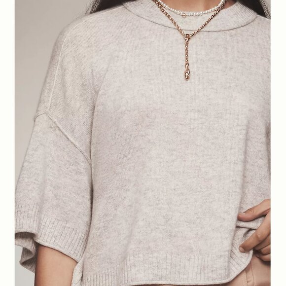anthropologie Sweaters - new ANTHROPOLOGIE cashmere goldie crew neck sweater s